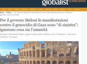 Per il governo Meloni le manifestazioni contro il genocidio di Gaza sono “di sinistra”: ignorano cosa sia l’umanità