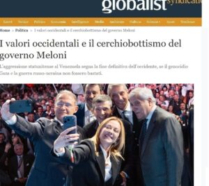 I valori occidentali e il cerchiobottismo del governo Meloni